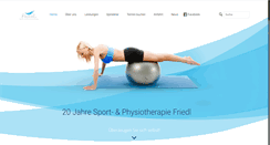 Desktop Screenshot of physio-friedl.de